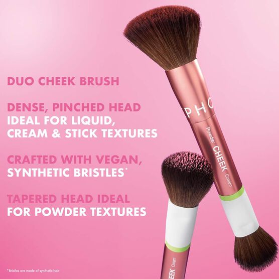 ESSENTIAL BRUSHES DUAL-ENDED CHEEK BRUSH